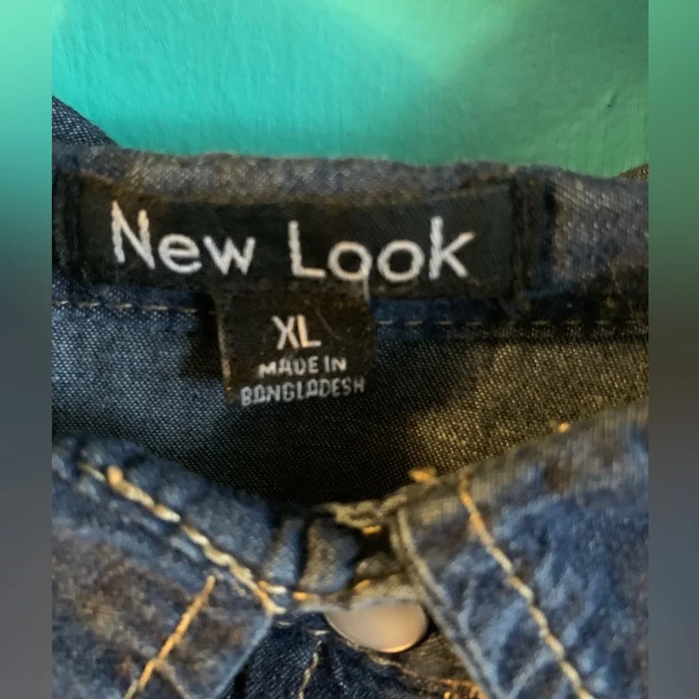 Denim Button-up Boho Country Shirt - Picture 2 of 9